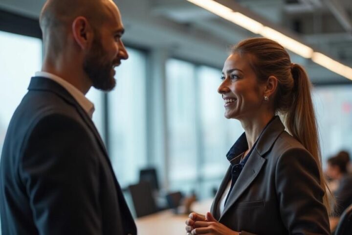 Marketing Team Member Speaking with Customer