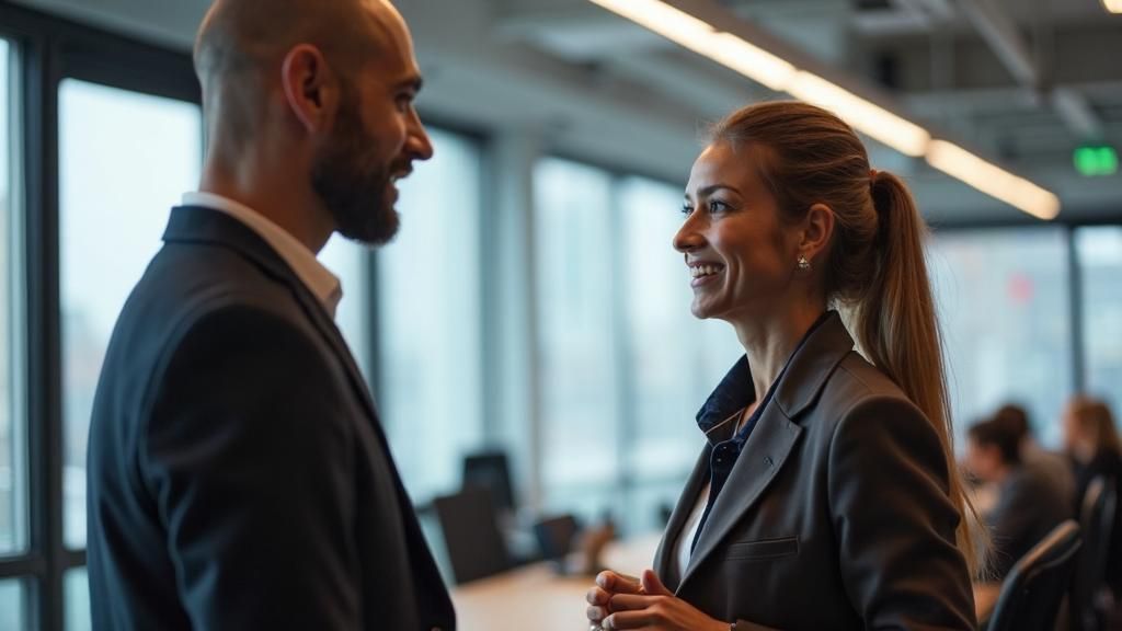 Marketing Team Member Speaking with Customer